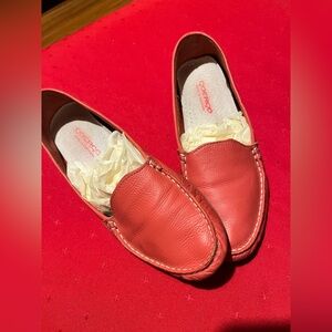 Goergo Portugal Red Leather Slip-Ons